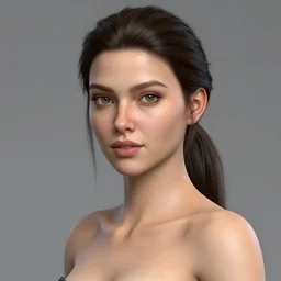 headshot portrait for Sonja an elegant and lithe beauty, HD, DAZ3d, Render, Iray render
