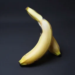 perfect spotless banana in utter solitude.
