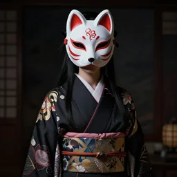 a Photorealistic dramatic fantasy render of a beautiful woman wearing a beautiful intricately detailed Japanese Fox Kitsune mask and clasical Japanese Kimono by WLOP,Artgerm,Greg Rutkowski,Alphonse Mucha, Beautiful dynamic dramatic dark moody lighting,shadows,cinematic atmosphere,Artstation,concept design art,Octane render,8K The seeds for each individual image are: [151298232, 3868412086, 3106194603, 583404819, 1501115579, 4263661466, 2715433815, 3167490013, 2613213594]