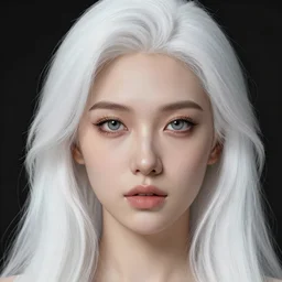 portrait of a beautiful girl, wonderful eyes, long white hair, character design by falter john philip, fortescue - brickdale eleanor, franke andreas, zatzka hans, highly detailed, over - detailed, ultra - realistic, trending on artstation