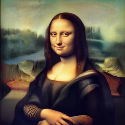 blue lady painting, portrait art by leonardo da vinci