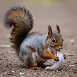 pooping squirrel