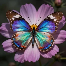 rainbow cosmic butterfly