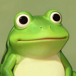 a frog that face looks like the actor Will Smith