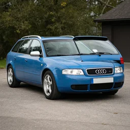 Denim Blue Audi A4 B6 Avant (2002) with patina, created by Barclay Shaw