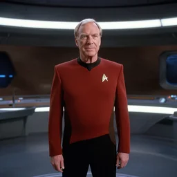 “ still of star trek the next generation. larry david as captain on the bridge of the enteprise, 4 k ” w - 1 0 2 4