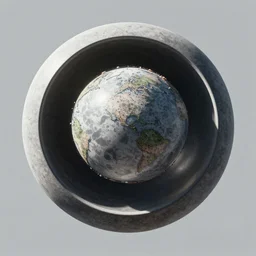 a perfect sphere within a sphere within another sphere sphere outside a sphere hyperrealism 8k