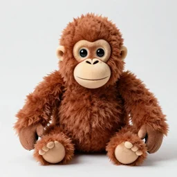 an orangutan fluffy plush