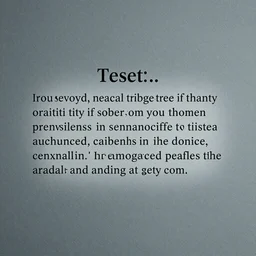 test a text prompt