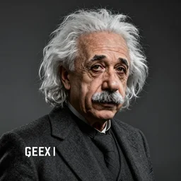 albert einstein as the terminator, unreal engine