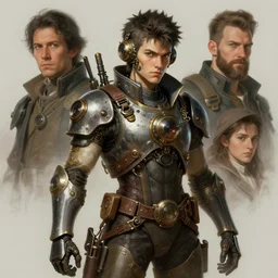character concept portrait, steampunk style digital painting, concept art, smooth, sharp focus, illustration, from Metal Gear, by Ruan Jia and Mandy Jurgens and William-Adolphe Bouguereau, Artgerm