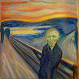oil on canvas, not to be reproduced, thought provoking, detailed, cinematic, by edvard munch