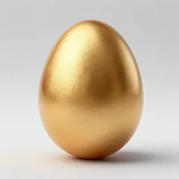 an advertisement photo of a golden egg, very detailed, studio lighting