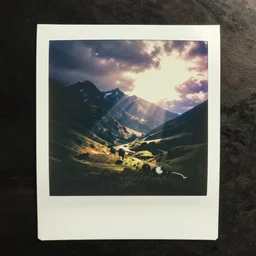movie still low quality grain polaroid kodak