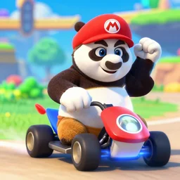 Po from Kung Fu Panda in Mario Kart 8 Deluxe