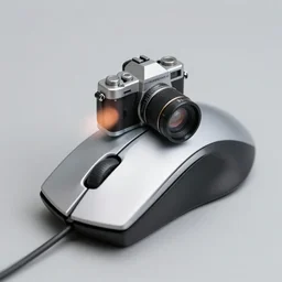 a photo of a computer mouse, taken by the first ever camera.
