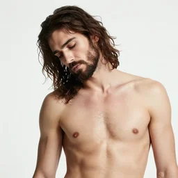 ripped shirtless jesus christ of nazareth instagram thirst trap photo shoot