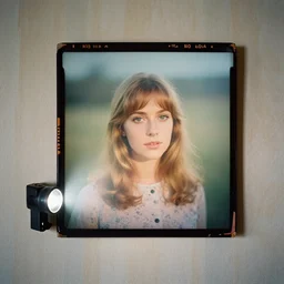 kodak portra 4 0 0, wetplate, flashlight, 8 5 mm carl zeiss, blueberry, award - winning colour portrait by britt marling : a sunlit 1 9 6 0 s kathryn newton, quadratic quadratic picture frames, haze, wallpaper, fog, no people