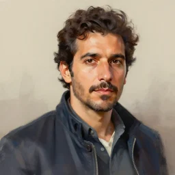 a  spanish man portrait, artistation render