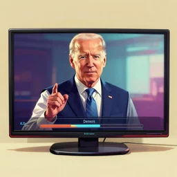 Joe Biden in a GTA 5 loading screen, concept art by Anthony McBain, trending in artstation, artstationHD, artstationHQ
