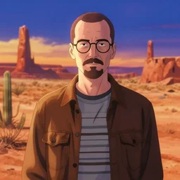 ⁠portrait of Jesse Pinkman, New Mexican desert background, rich vivid colors, ambient lighting, dynamic lighting, 4k, HQ, official media, anime key visual, makoto shinkai, ilya kuvshinov, lois van baarle, rossdraws, detailed, trending on artstation