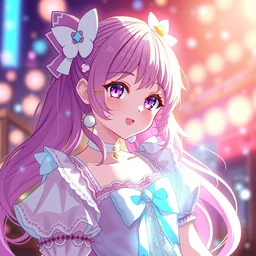 isekai cute anime magical girl in an mmd, stylized, beautiful lineart, depth focus, rankings pixiv, artstation, chromatic aberration, soft lighting, srgb, 4 k artstation, hdr, cinematic, by kadokawa, nitroplus, ilya kuvshinov, leyendecker, wlop, guweiz