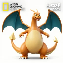 national geographic professional photo of charizard, award winning