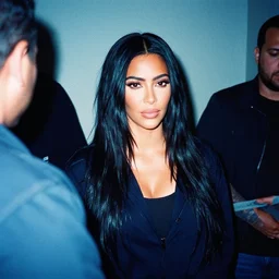 film still of kim kardashian being arrested, associated press, 2 6 mm, kodak ektachrome, blue tint expired film.