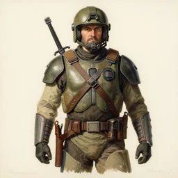 color lithograph of master chief by adolphe millot