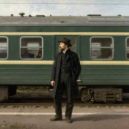 a man waiting for a train by Rembrandt