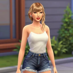 of taylor swift as a sims 4 sims