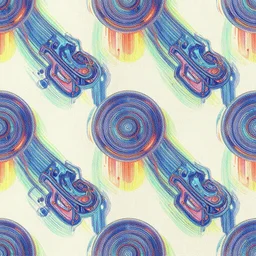 fabric pattern stylish futuristic design colorful amazing sci - fi heavily detailed clear hq