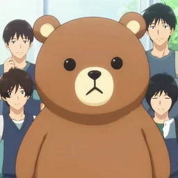 a bear mascot, by takehiko inoue and kim jung gi and hiroya oku, by thomas kinkade and greg rutkowski and ilya kuvshinov, masterpiece illustration, ultrarealistic, perfect face and anatomy, golden ratio