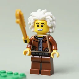the lego figurine of albert enstein
