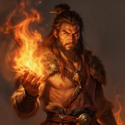a detailed portrait of a fire shaman, by justin gerard, digital art, realistic painting, dnd, character design, trending on artstation