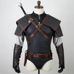 homemade cosplay of the witcher, diy, lame