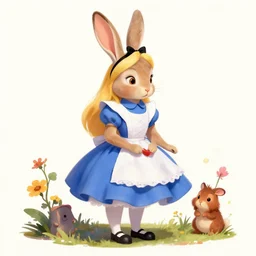, alice in the wonderland bunny, award winning, masterpiece trending on artstation 8 k 1 5 0 mpx