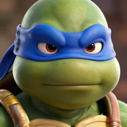 detailed portrait leonardo from ninja turles by udon comics, trending artstation, detailed eyes, highly - detailed, volumetric lighting, trending cgsociety, unreal engine 5, octane render pencile and ink, city in the background, dark colors, intricate details