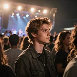 a gigachad in the crowd at a concert