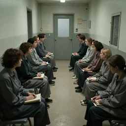 people locked up in an asylum, cinematic masterpiece, very detailed