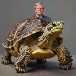 zoomed in portrait of a hyper realistic mitch mcconnell as a turtle / tortoise, as an anthropomorphic turtle, painted by greg rutkowski, artgerm, beautiful lighting, masterpiece, epic, 4 k