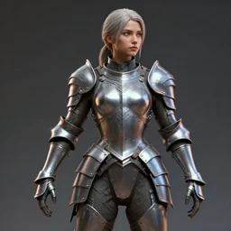 a highly detailed zbrush sculpt of athletic girl in armor, concept art, cinematic light, featured on artstation, octane render, path tracing, sharp focus, 4 k