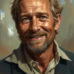 photo of bob byerley with simple smile paint detailed digital artstation, portrait hd 4 k, y greg rutkowski and gaston bussiere and craig mullins and j. c. leyendecker, hd