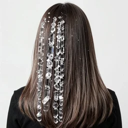 a hybrid between a crystal and beautiful hair