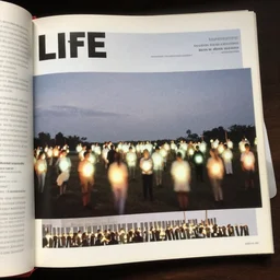 realistic photo of a scientific document photograph of a dozens of glowing people in a grey sky 1 9 9 0, life magazine photo, natural colors, museum collection, kodak