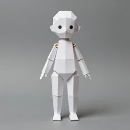 a paper model of lucy jeartfilia, paper modeling art.