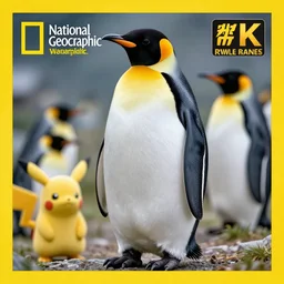 national geographic photo of penguin, pokemon in the wild, intricate, portrait, 8 k highly professionally detailed, hdr, award winning