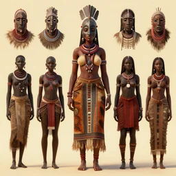a beautiful full body woman with an african mask, wearing an african dress, shaman, zulu, hamar, himba, karo, masai, samburu, by alex gray and android jones, karol bak, ilya golitsyn, ayami kojima, amano, moebius, concept art, character design, fantasy, 3 d, 8 k resolution
