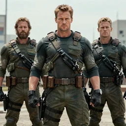 tommy egan from power as a well armed super soldier, royo, whealan,