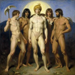 eternals, painting by gaston bussiere, craig mullins, j. c. leyendecker, tom of finland